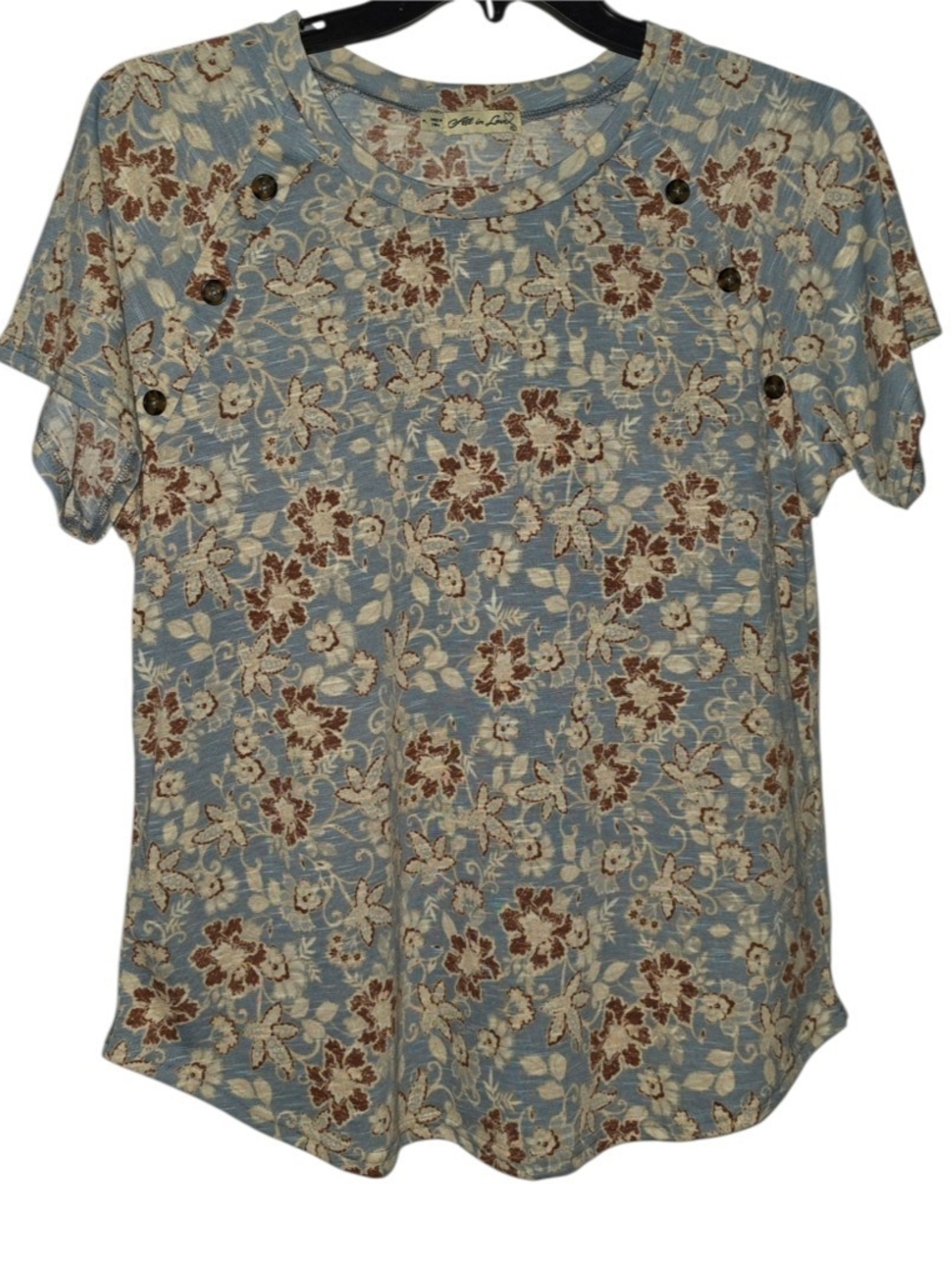 All In Love Short Sleeve Blouse Size PL.